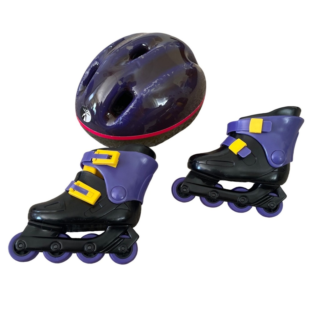 American Girl Doll Roller Blades In-Line Skates‎ And Helmet Only